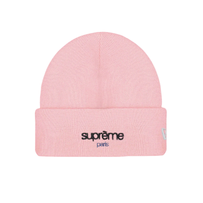 Шапка Supreme Pink Paris купить в интернет-магазине Kicksmania