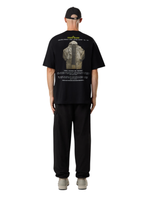 Футболка Stone Island Organic Cotton Black купить в интернет-магазине Kicksmania