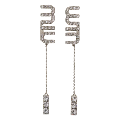 Серьги Miu Miu Pendant with crystals купить в интернет-магазине Kicksmania