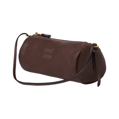 Сумка Miu Miu Pouch in nappa brown купить в интернет-магазине Kicksmania