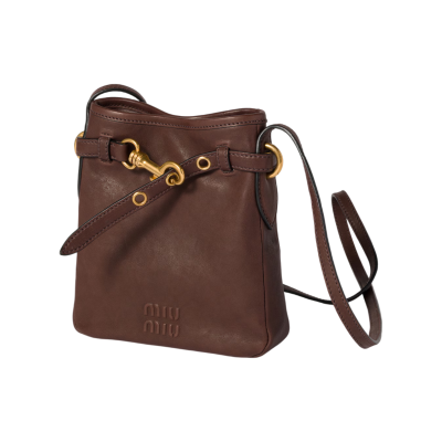 Мешок Miu Miu in nappa dark brown купить в интернет-магазине Kicksmania