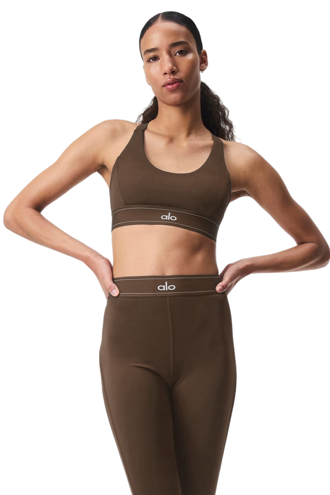 Футболка Топ ALO Yoga AIRLIFT SUIT UP BRA Espresso купить с