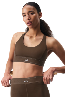 Топ ALO Yoga AIRLIFT SUIT UP BRA Espresso купить в интернет-магазине Kicksmania