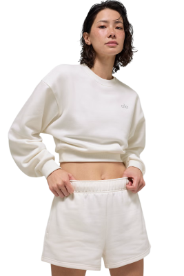 Свитшот Alo Yoga Cropped Accolade Ivory купить в интернет-магазине Kicksmania