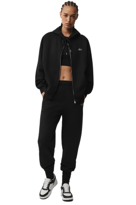 Толстовка Alo Yoga Accolade Full Zip Black купить в интернет-магазине Kicksmania