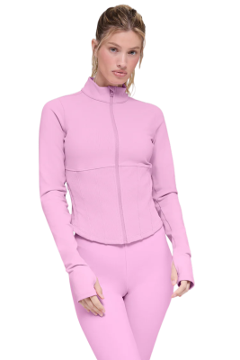 Alo Airbrush Corset Full Zip Jacket Pink купить в интернет-магазине Kicksmania