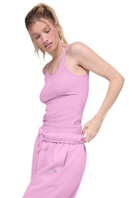 Майка Alo Ribbed Prosper Tank Pink купить в интернет-магазине Kicksmania