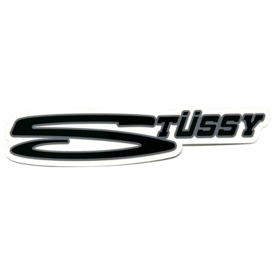 Стикер Stussy Text Logo Grey купить в интернет-магазине Kicksmania
