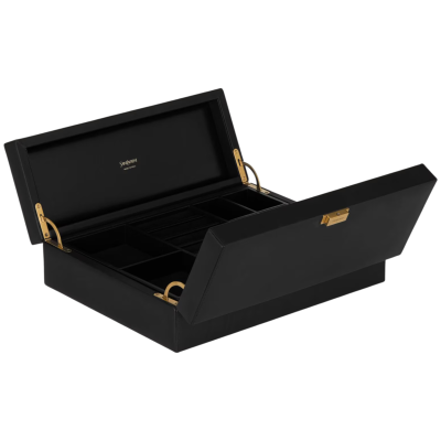 Шкатулка для украшений из кожи Saint Laurent Black купить в интернет-магазине Kicksmania