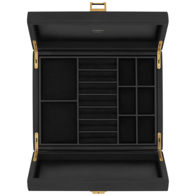 Шкатулка для украшений из кожи Saint Laurent Black купить в интернет-магазине Kicksmania