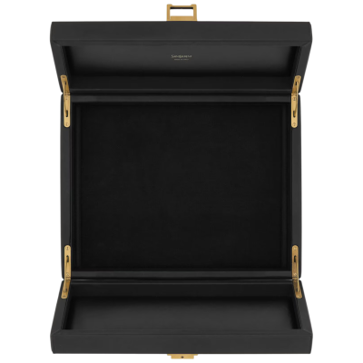 Шкатулка для украшений из кожи Saint Laurent Black купить в интернет-магазине Kicksmania