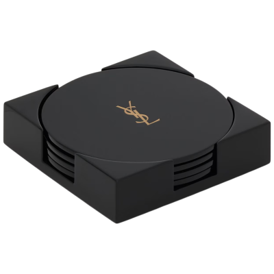 Подставки под стаканы Saint Laurent CASSANDRE IN LACQUERED WOOD Black купить в интернет-магазине Kicksmania