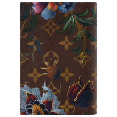 Обложка для паспорта Louis Vuitton Flowers купить в интернет-магазине Kicksmania