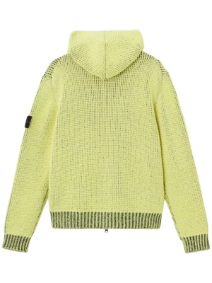 Свитер на молнии Stone Island UV-REACTIVE CHAIN STITCH Lemon купить в интернет-магазине Kicksmania