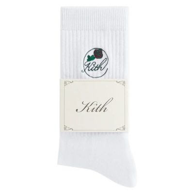 Носки Kith Rose Script Cotton White купить в интернет-магазине Kicksmania