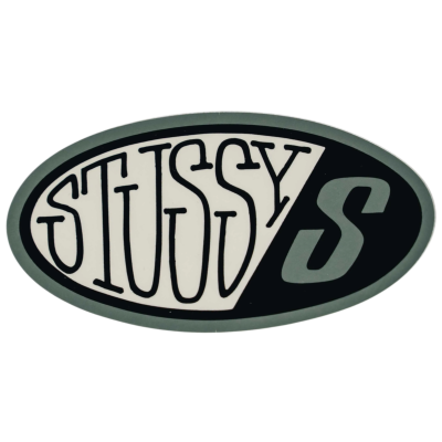 Стикер Stussy Dichromatic Logo Grey купить в интернет-магазине Kicksmania