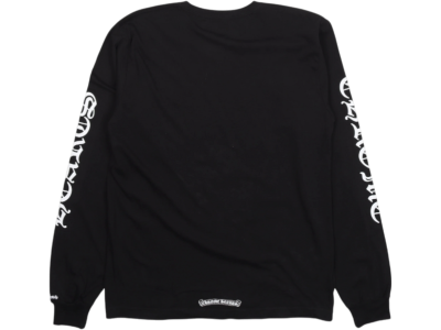 Лонгслив Chrome Hearts Neck Logo Black купить в интернет-магазине Kicksmania