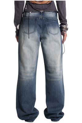 Джинсы Jaded London Hunter Loose Straight Leg with Mirrors купить в интернет-магазине Kicksmania