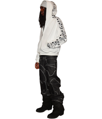 Толстовка Birth Of Royal Child Crystal Notes Raglan White купить в интернет-магазине Kicksmania