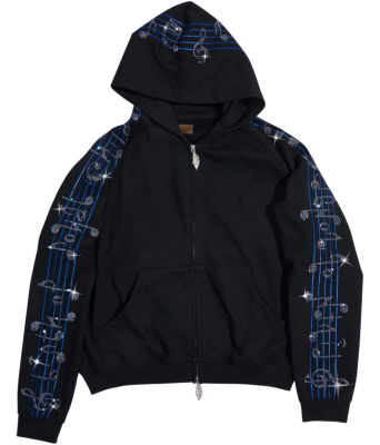 Толстовка Birth Of Royal Child Crystal Notes Raglan Black купить в интернет-магазине Kicksmania