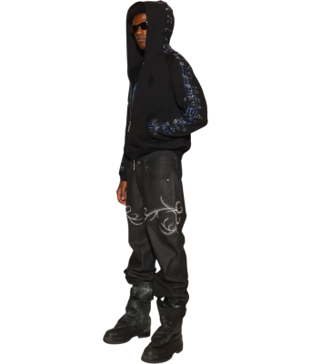 Толстовка Birth Of Royal Child Crystal Notes Raglan Black купить в интернет-магазине Kicksmania