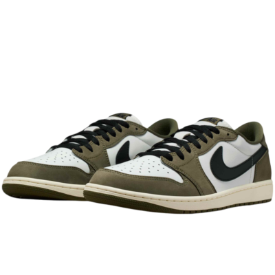 Air Jordan 1 Retro Low Medium Olive and Summit White купить в интернет-магазине Kicksmania