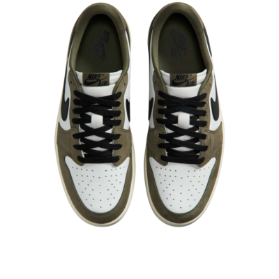 Air Jordan 1 Retro Low Medium Olive and Summit White купить в интернет-магазине Kicksmania