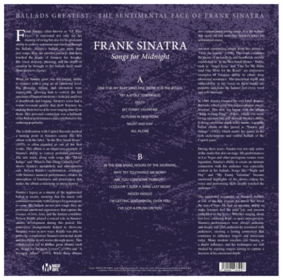 Виниловая Пластинка Frank Sinatra - Songs For Midnight (Limited Edition Collectors 180G Vinyl) купить в интернет-магазине Kicksmania