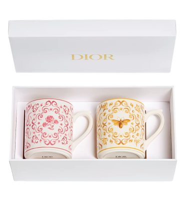 Набор из двух Кружек Dior Bee and Rose купить в интернет-магазине Kicksmania