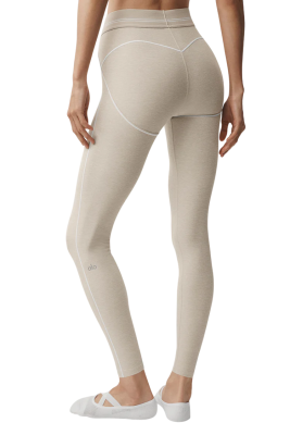 Леггинсы ALO Yoga Airbrush Oatmeal Heather/White купить в интернет-магазине Kicksmania