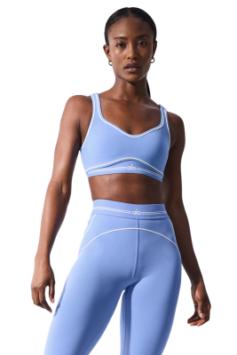 ТОП ALO YOGA AIRBRUSH Blue/White купить в интернет-магазине Kicksmania