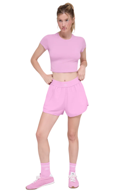 Шорты Alo Match Point Candy Heart Pink купить в интернет-магазине Kicksmania