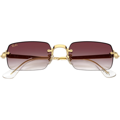 Очки Ray Ban x A$AP ROCKY Rimless Sunglasses GOLD / PURPLE купить в интернет-магазине Kicksmania