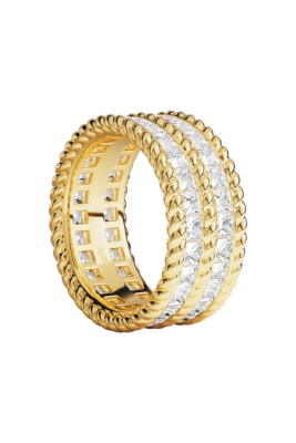 Кольцо APM Monaco Statement Torsade Pavé Gold купить в интернет-магазине Kicksmania