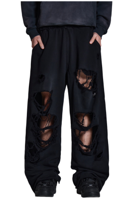 Штаны Jaded London Distressed Baggy Monster Joggers Black купить в интернет-магазине Kicksmania