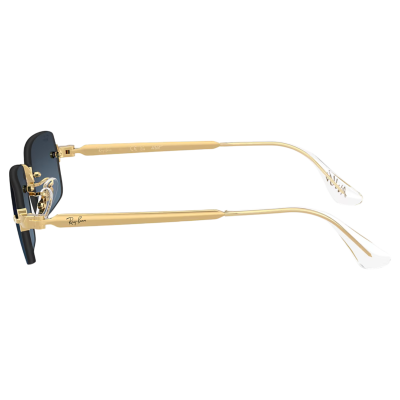 Очки Ray Ban x A$AP ROCKY Rimless Sunglasses GOLD / BLUE купить в интернет-магазине Kicksmania