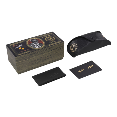 Очки Ray Ban x A$AP ROCKY GOLD / BLUE купить в интернет-магазине Kicksmania