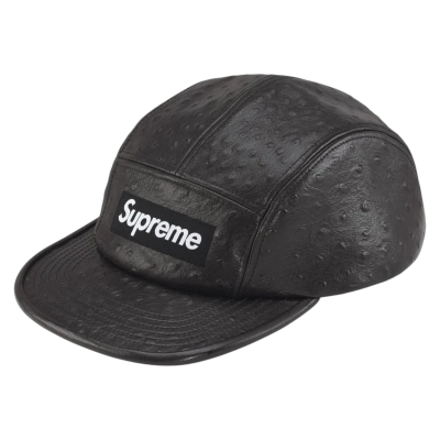 Кепка Supreme Ostrich Embossed Leather Gore-tex Black купить в интернет-магазине Kicksmania