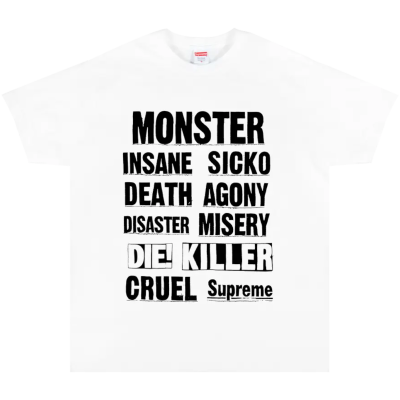 Футболка Supreme Monster White купить в интернет-магазине Kicksmania
