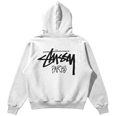 Толстовка Stussy Paris Zip Grey купить в интернет-магазине Kicksmania