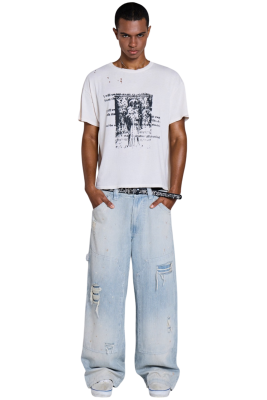Джинсы Jaded London Pinstripe Double Knee Carpenter купить в интернет-магазине Kicksmania