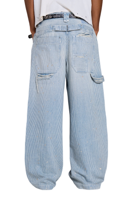 Джинсы Jaded London Pinstripe Double Knee Carpenter купить в интернет-магазине Kicksmania