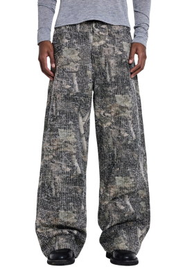 Джинсы Jaded London Needle Punch Woodland Camo Colossus купить в интернет-магазине Kicksmania