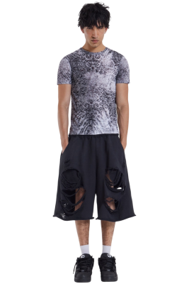 Шорты Jaded London Distressed Monster Black купить в интернет-магазине Kicksmania