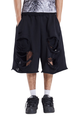Шорты Jaded London Distressed Monster Black купить в интернет-магазине Kicksmania
