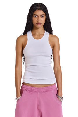 Майка Jaded London White Rib Longline купить в интернет-магазине Kicksmania