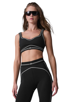 Топ ALO Yoga Airbrush Black White купить в интернет-магазине Kicksmania