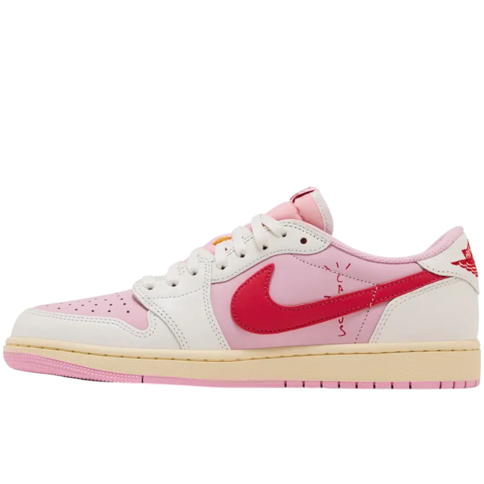 靴 NIKE Travis Scott Tropical pink Travis Scott x Air Jordan 1 Retro Low OG Tropical Pink купить