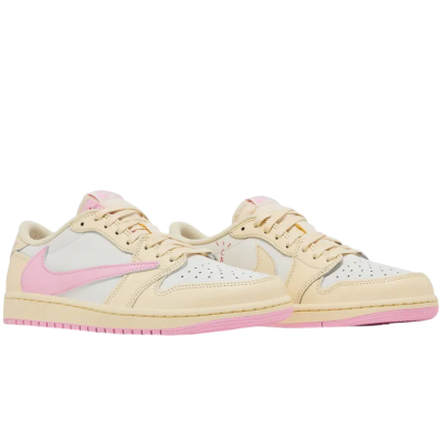 Travis Scott x Air Jordan 1 Retro Low OG Muslin Pink купить в интернет-магазине Kicksmania