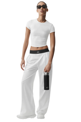 Брюки ALO Suit Up Regular White/Black купить в интернет-магазине Kicksmania